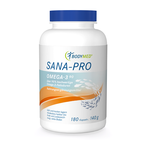 Bodymed SANA-PRO Omega-3 90%  - 180 Kapseln