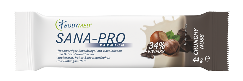 Bodymed Riegel SANA-PRO Premium Crunchy Nuss