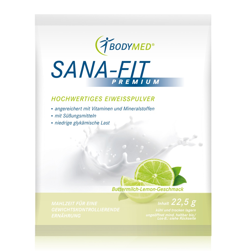 Bodymed SANA-FIT Premium Portionsbeutel Buttermilch-Lemon (22,5g)