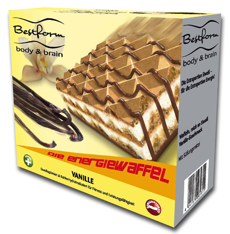 Bestform Energiewaffeln Vanille (6 Sachets) bei Bodymed